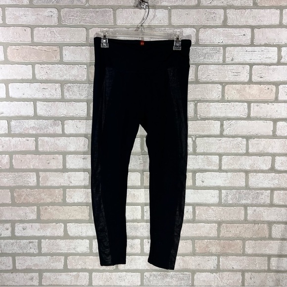 SPANX Ready to Wow Black Leggings with Snakeskin Print on Sides Size L - Picture 4 of 12